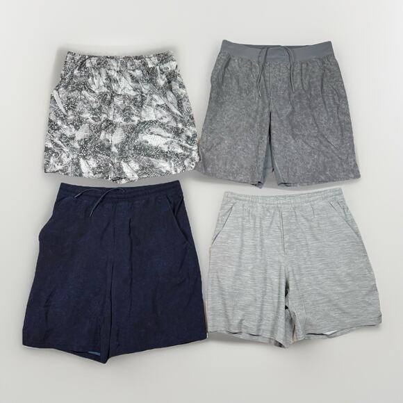 LOT Of 4 Lululemon Men’s Size Large Shorts Pace Breaker 7”-9” Inseam Assorted - Picture 1 of 10